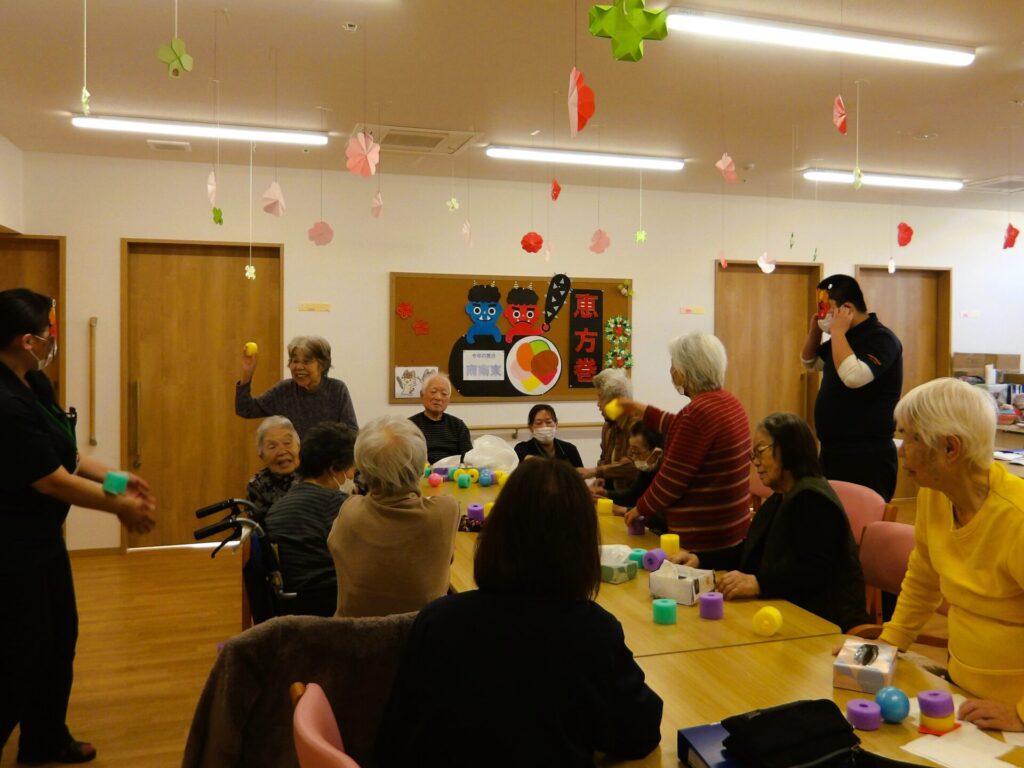 小多機にしてらお「節分豆まき」イベント開催！
